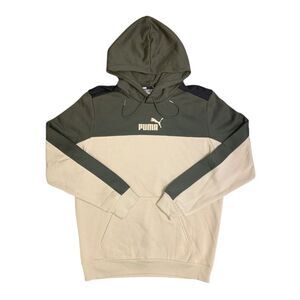 Puma Men's Long Sleeve Warm Comfortable Drawstring Classic Hoodie - Putty